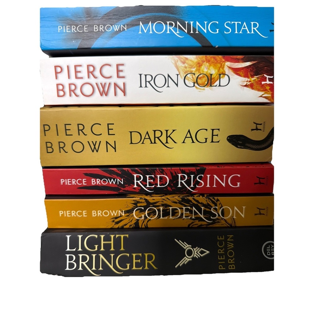Red Rising Series Books 1-6 Pierce Brown Light Bringer Dark Age Iron Gold Set